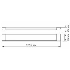 Светильник Videx LED 54W 1,2М 5000K Фото 1