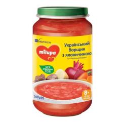 Детское пюре Milupa Украинский борщ 200 г Фото