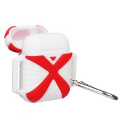 Чехол для наушников X-HuWei i-Smile для Apple AirPods IPH1443 Red+White Фото 1