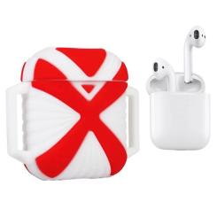 Чехол для наушников X-HuWei i-Smile для Apple AirPods IPH1443 Red+White Фото 2