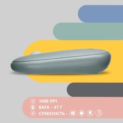 Мышка 2E MF300 Silent Wireless/Bluetooth Ashen Green Фото 5