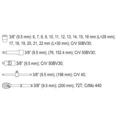Набор инструментов Yato YT-38561 Фото 5