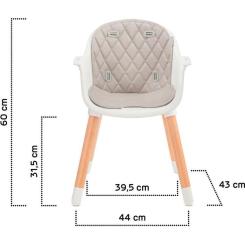 Стульчик для кормления Kinderkraft Sienna Gray Фото 9