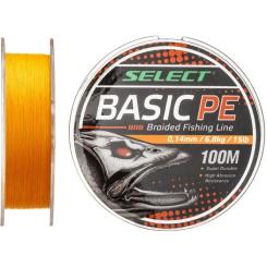 Шнур Select Basic PE 100m Помаранч 0.08mm 8lb/4kg Фото