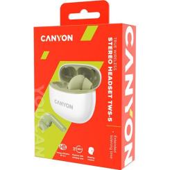 Наушники Canyon TWS-5 Green Фото 4