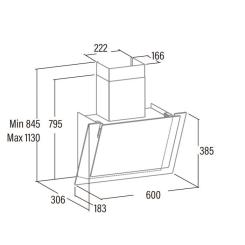Вытяжка кухонная Cata VALTO 600 XGWH Фото 1