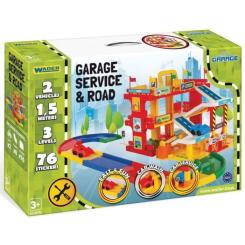 Игровой набор Wader Гараж "Сервис" с дорогой Фото 1
