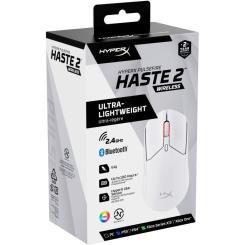 Мышка HyperX Pulsefire Haste 2 Wireless White Фото 9