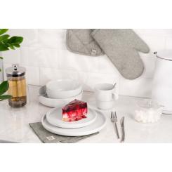 Тарелка Ardesto Trento Dinner 26,5 см White Фото 1