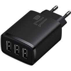 Зарядное устройство Baseus Compact Charger 3U Black Фото 1