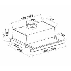 Вытяжка кухонная GRANADO Telde 602-700 inox Фото 7