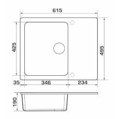 Мойка кухонная GRANADO AVILA avena Фото 5