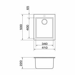 Мойка кухонная GRANADO CADIZ avena Фото 5