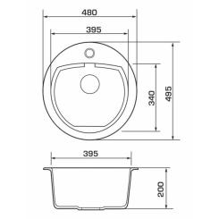 Мойка кухонная GRANADO LUGO grafito Фото 5
