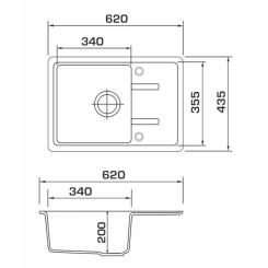Мойка кухонная GRANADO PALMA avena Фото 7