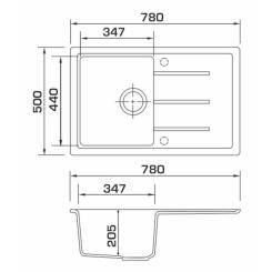 Мойка кухонная GRANADO TOLEDO avena Фото 8