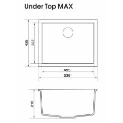 Мойка кухонная GRANADO UNDER TOP MAX terra Фото 5