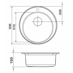 Мойка кухонная GRANADO VITORIA avena Фото 5
