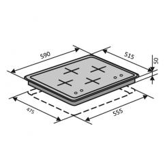 Варочная поверхность Ventolux HG640-EA3 CEST (X) Фото 6