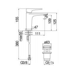 Смеситель NOBILI SE124118/2CR Фото 1
