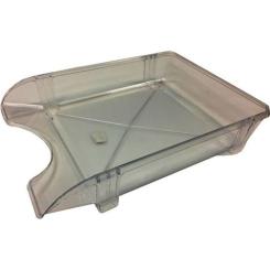 Лоток для бумаг Economix горизонтальный пластик, дымчатый Фото