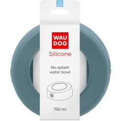 Посуда для собак WAUDOG Silicone Миска-непроливайка 750 мл сіра Фото 3
