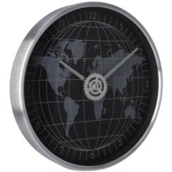 Настенные часы Optima World металлический, черный Фото 1