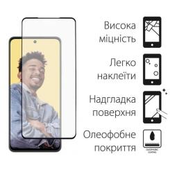 Стекло защитное Dengos Full Glue Realme C55 (black) Фото 1