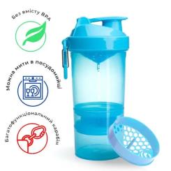 Шейкер спортивный SmartShake Original2GO 600ml Neon Blue Фото 8