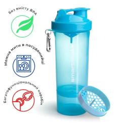 Шейкер спортивный SmartShake Slim 500ml Neon Blue Фото 9