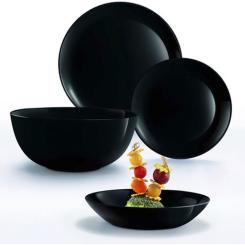 Тарелка Luminarc Diwali Black 25 см обідня Фото 1