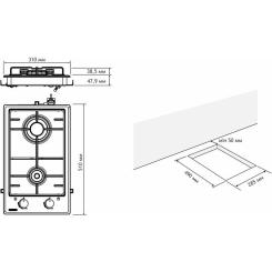 Варочная поверхность Eleyus KORSA 30 BL CF Фото 11