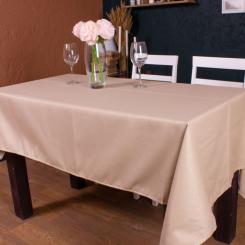 Скатерть MirSon Хлопок №002 Beige Strong 130x180 см Фото