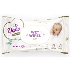 Детские влажные салфетки Dada Elite Care з перших днів життя, з клапаном, 80 шт Фото