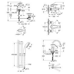 Смеситель Grohe QuickFix UA202501SK Фото 11