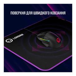Коврик для мышки Lorgar Main 319 Black/Purple Фото 6