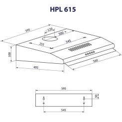 Вытяжка кухонная Minola HPL 615 BL Фото 10