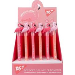 Ручка шариковая Yes Caribbean flamingo 0,7 мм синя Фото 4