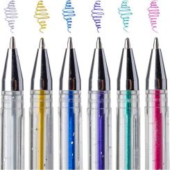 Ручка гелевая Yes Glitter набор 6 шт Фото 1