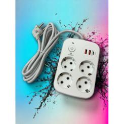 Сетевой фильтр питания XoKo XK-SP-4-2-1-WH Фото 2