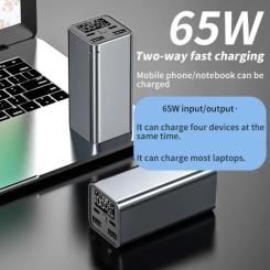 Батарея универсальная Atria 20000mAh, 65W, PD2.0, QC Фото 1