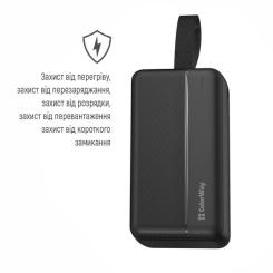 Батарея универсальная ColorWay 30 000 mAh High-power 2 PD/20W, QC/3.0, USB-C/Micr Фото 3