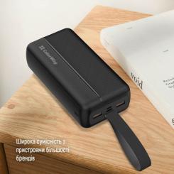 Батарея универсальная ColorWay 30 000 mAh High-power 2 PD/20W, QC/3.0, USB-C/Micr Фото 6