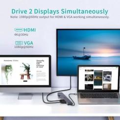 Концентратор Choetech USB-C 11-in-1 Фото 7