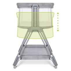 Кроватка Lionelo приставная Luna Grey Concrete Фото 7