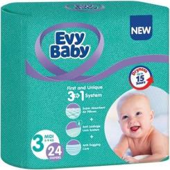 Подгузники Evy Baby Midi 5-9 кг 24 шт Фото