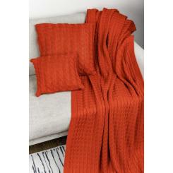 Плед Прованс Happy Fall Kosa Оранжевый 130х170 см Фото 2