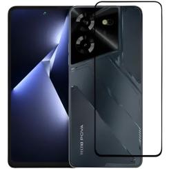 Стекло защитное BeCover Tecno POVA 5 (LH7n) Black Фото 1