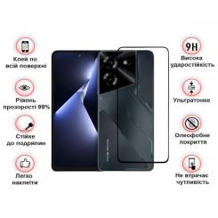 Стекло защитное BeCover Tecno POVA 5 (LH7n) Black Фото 2