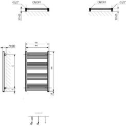 Полотенцесушитель Terma Fiona One 900х430 Фото 2